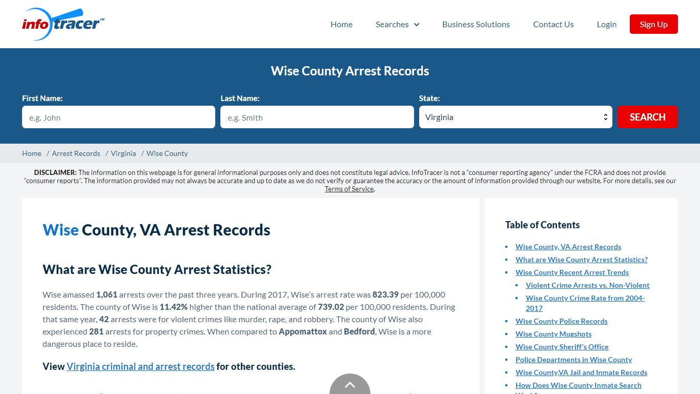 Wise County, VA Arrests, Mugshots & Jail Inmate Records - InfoTracer