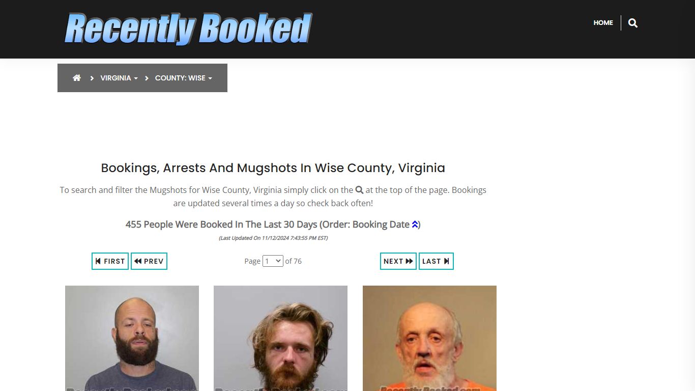 Bookings, Arrests and Mugshots in Wise County, Virginia - Recently Booked